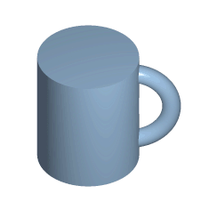 Caneca com o interio preenchido