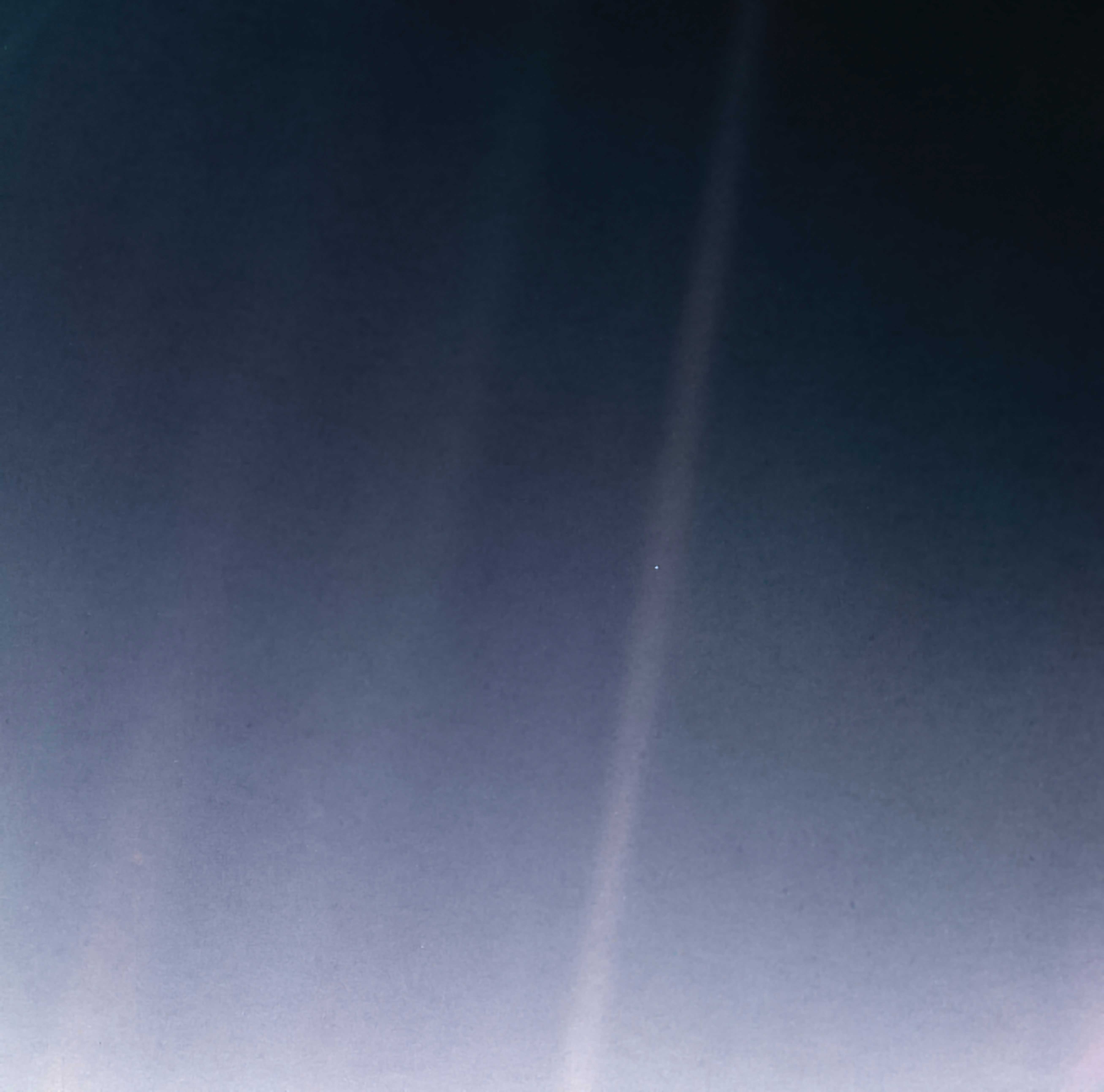 A captura espacial “Pálido Ponto Azul”